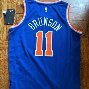 Jalen Brunson NY Knicks Nike Youth Swingman Jersey - Icon Edition- Blue